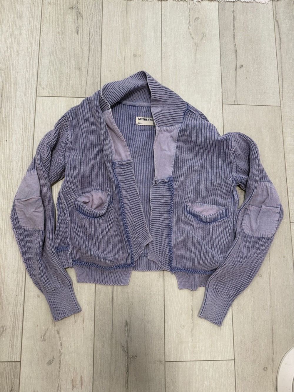 We The Free Lavender Surplus Cardigan